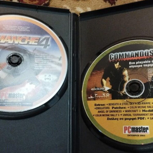 Comanche 4 and Commandos demo PC game like new