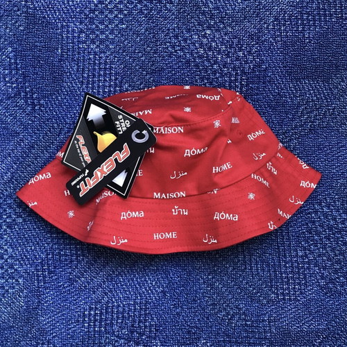 Mister Tee Bucket Hat new, one size, white and red