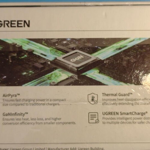 Ugreen Nexode Pro 65W GaN USB C charger new, 3-port fast charging