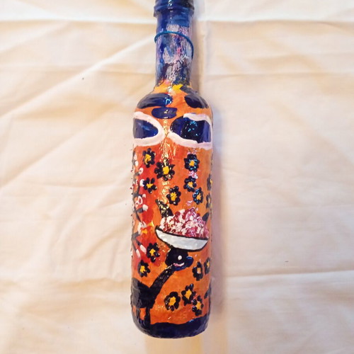 Physis Ioanart Handmade Glass Bottle New