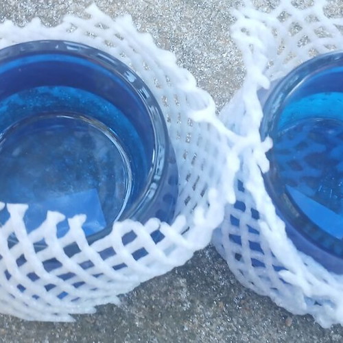 Glass tealight holders IKEA, new, set of 2
