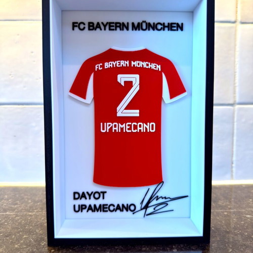 Dayot Upamecano with FC Bayern München logo like new