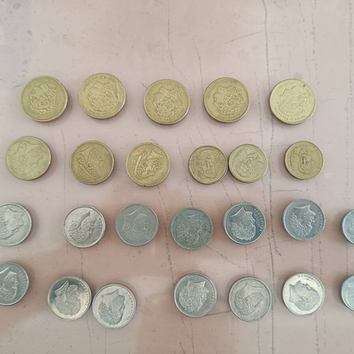 Greek and Cypriot coins used collection