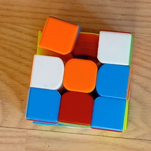 Rubik's Cube used, missing one piece