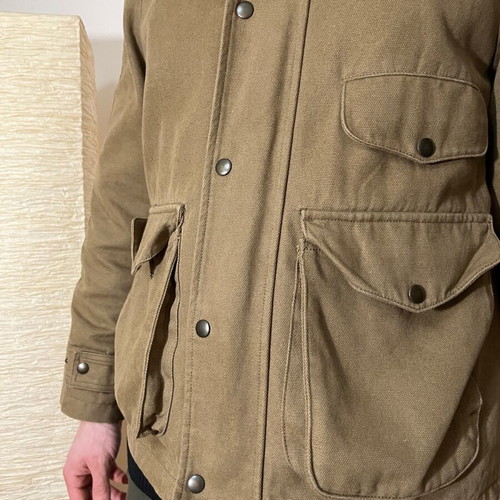 Zara military jacket like new, size L, beige