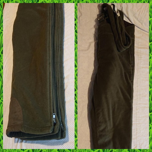 Hunting pants like new, warm fleece with membrane, size 60