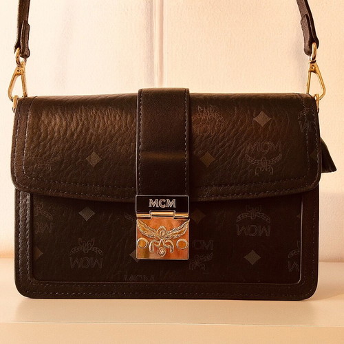 MCM women's shoulder bag black like new