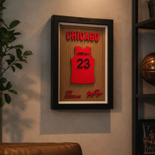3D Printed Decorative Frame Michael Jordan Chicago Bulls new