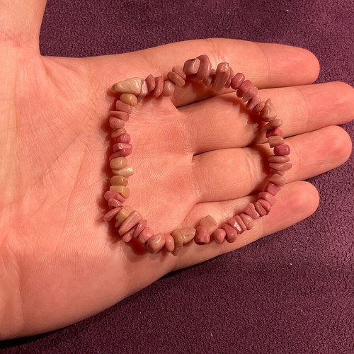 Rhodonite Genuine Stone Bracelet