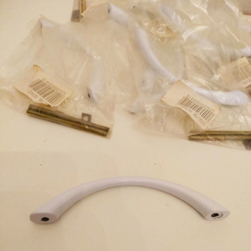 Zogometal furniture handles white new, pack of 7 pieces