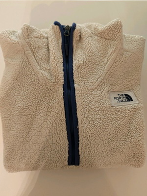 The North Face Sherpa Large σαν καινούργιο, μπεζ με μπλε λεπτομέρειες