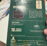Atari Berzerk game used, sealed and complete