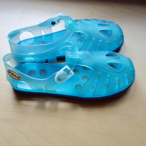 Silicone sandals size 33 like new, blue