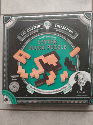 Wooden Einstein's Block Letter Puzzle like new