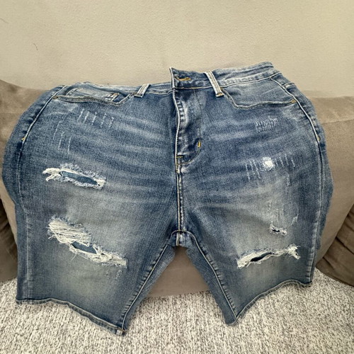 Bruno Leoni men's denim bermuda shorts like new, blue, size L