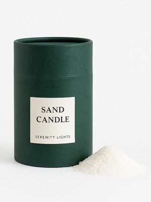 Sand Candle candle new sand form with 2 free wicks