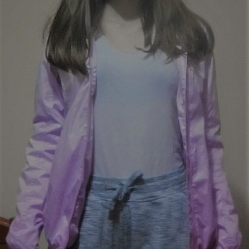 Benetton waterproof jacket new, pink, size S