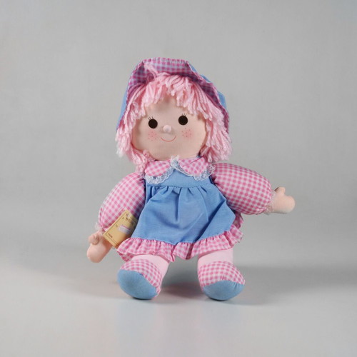 Vintage Gingham Rag Doll Woolworths 1980s like new