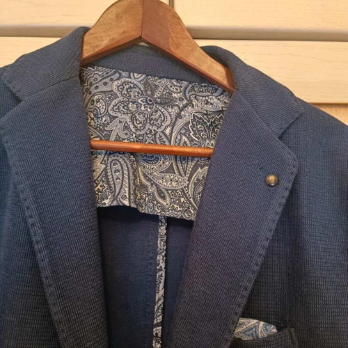 Mango blue jacket used, size Large