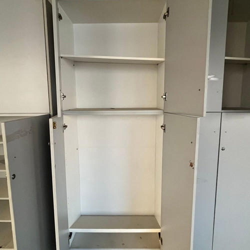 Wardrobes 100x200 used, open and closed, ideal for office or storage