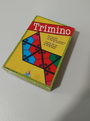 Trimino board game used, Desyllas editions vintage 1986