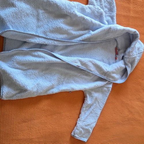 Bathrobe for boy 4 years old used, blue, Nef-Nef