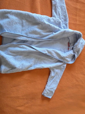 Bathrobe for boy 4 years old used, blue, Nef-Nef