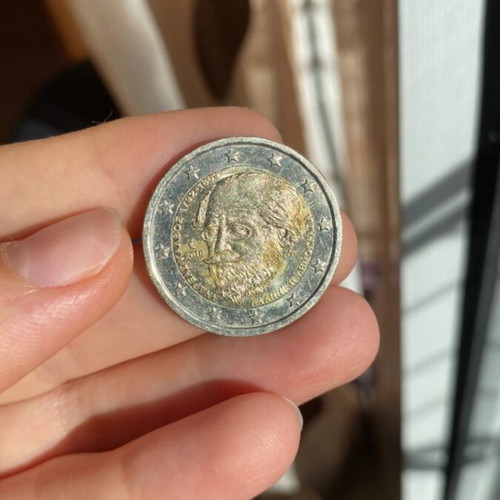 2 euro collectible Andreas Kalvos used