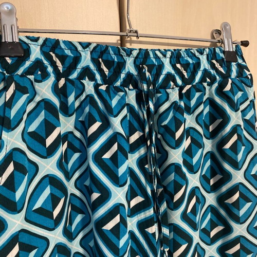Celestino pants like new, airy with elastic waist, blue and turquoise
