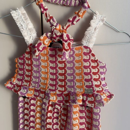 Miss Ebita knitted set like new, size 116 cm, colorful