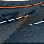 Signal син пуловер XL от 100% органичен памук като нов