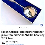  Κουταλάκια η πιρουνακια (σετ 6 τεμάχια) Antiko 100 Germany "Hildesheimer rose" 50'-70'