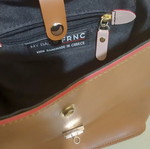 FRNC women's backpack bag like new, tan color