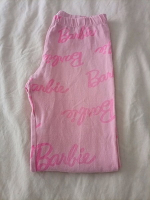 Barbie leggings 128 Sinsay like new, pink