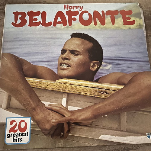 Harry Belafonte 20 Greatest Hits vinyl used, folk