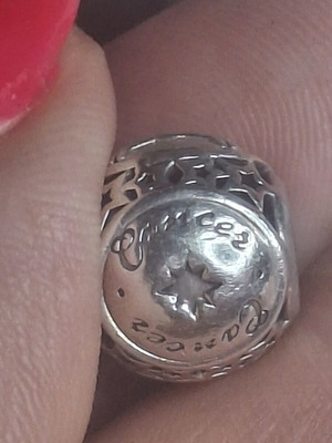 Pandora Charm Zodiac Cancer silver like new