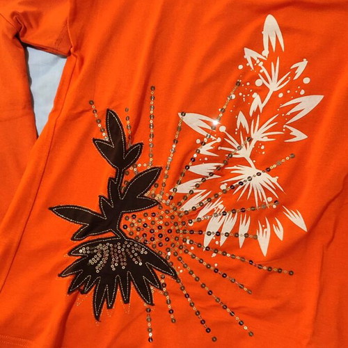 Summer blouses size L like new, with beads and sequins, set of 2