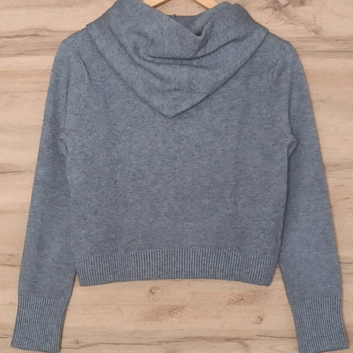 Knitted cropped sweater Zara like new, gray, size Medium