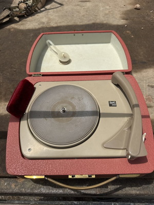 Vintage ροζ πικάπ retro design μεταχειρισμένο