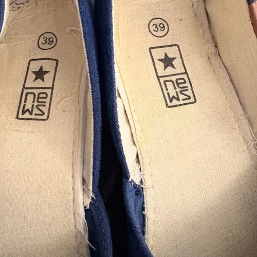 Blue espadrilles size 39
