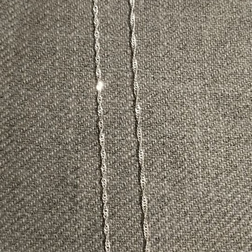 Silver women's necklace with minimal geometric pendant