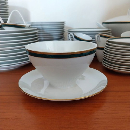 Fine Bohemian China porcelain dinnerware set Czechoslovakia EPIAG DF 112 pcs like new