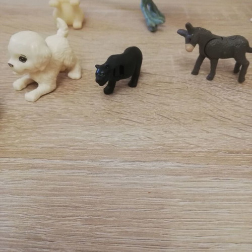 Various animal figures used, all together