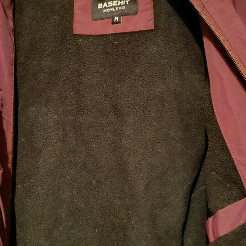 Basehit jacket used, size M, red and purple