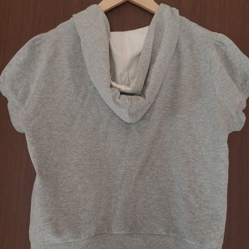 Pink Woman sleeveless sports top used, grey size S