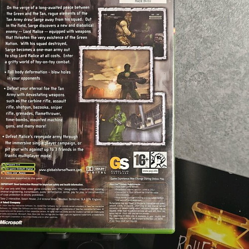 Army Men: Sarge's War Xbox Original used