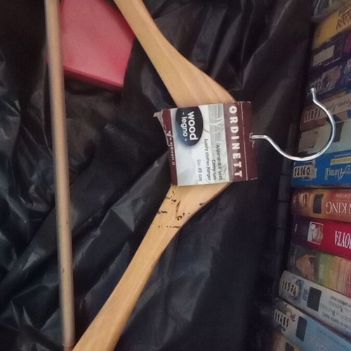 Vintage clothes hangers, set of three, like new