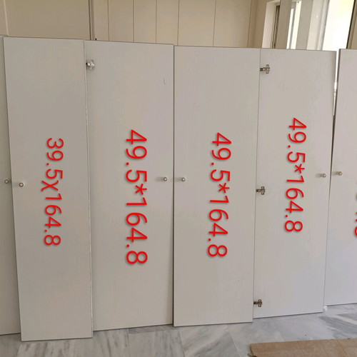 Wardrobe doors like new, off-white with hinges