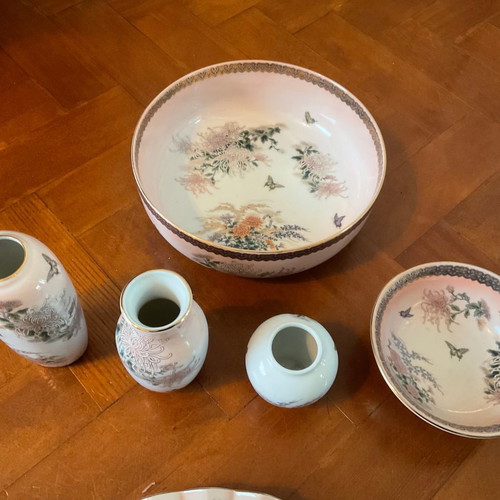 Japanese porcelain set 6 pcs St Michael Kyoto design in almost like new condition