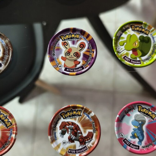 Pokemon Advanced Metal Tags used with some wear